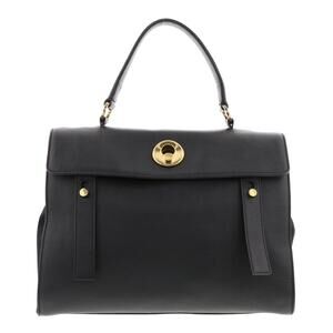 SAINT LAURENT Muse Two Shoulder Bag Black Leather